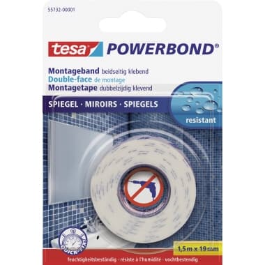 tesa Montageband für Spiegel 19mmx1,5m