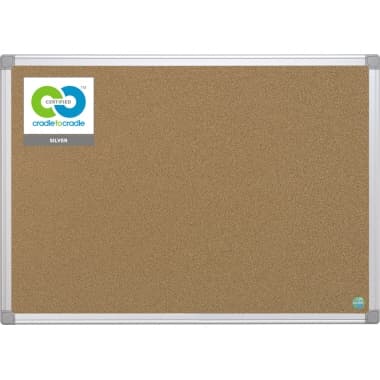 Bi-office Korktafel Earth 120x90cm Aluminiumrahmen