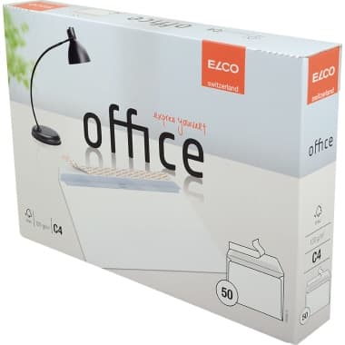 Elco Briefumschlag Office C4 oF hk hochweiß 50 St.