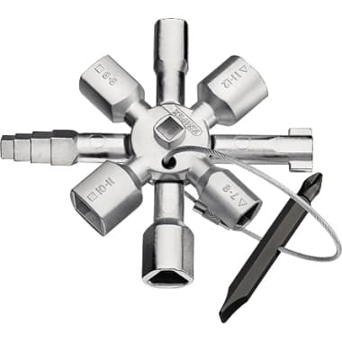 Knipex Schaltschrankschlüssel TwinKey 10Profile