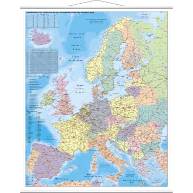 Franken Kartentafel Europa 137x97cm laminiert
