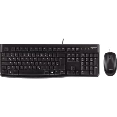 Logitech Tastatur-Maus-Set MK120 corded sw