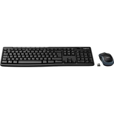 Logitech Tastatur-Maus-Set MK270 cordless USB sw