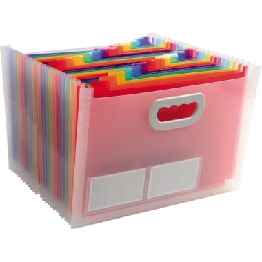 Exacompta Dokumenttasche CRYSTAL Griff 24Fächer PP