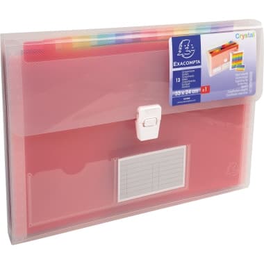 Exacompta Fächermappe CRYSTAL 13Fächer PP