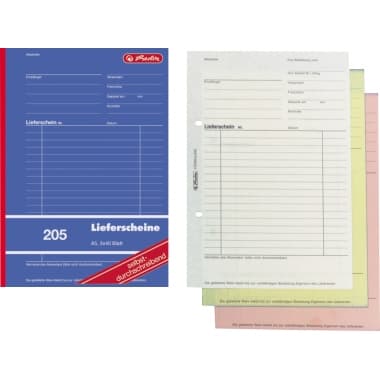 Herlitz Lieferschein 205 DIN A5 sd 3x40Blatt