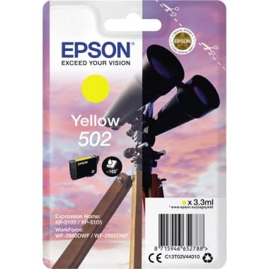 Epson Tintenpatrone 502 165S gelb