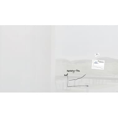 Sigel Magnetboard Artverum 2.400x1.200x18mm Glas ws