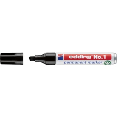 edding Permanentmarker No.1 1-5mm Keilspitze sw