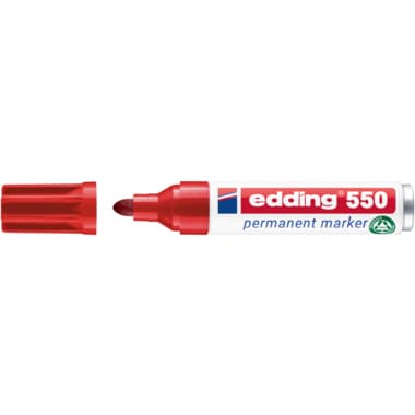 edding Permanentmarker 550 3- 4mm Rundspitze nachfüllbar rt