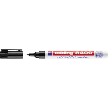 edding CD/DVD-Marker 8400 0,5-1mm Rundspitze sw