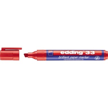 edding Pigmentmarker 33 1- 5mm Keilspitze rt