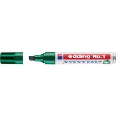 edding Permanentmarker No.1 1-5mm Keilspitze gn