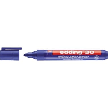 edding Pigmentmarker 30 1,5- 3mm Rundspitze bl