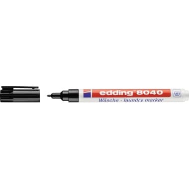 edding Wäschemarker 8040 1mm Rundspitze sw