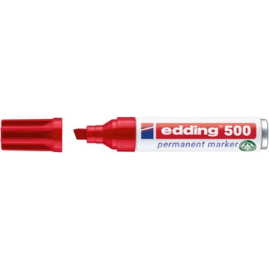 edding Permanentmarker 500 2- 7mm nachfüllbar Keilspitze rt