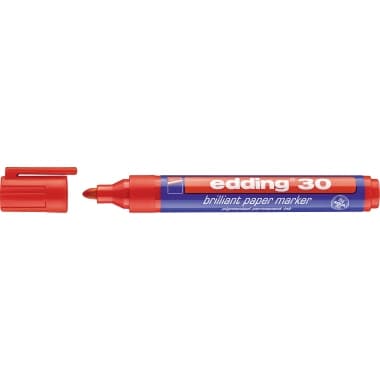 edding Pigmentmarker 30 1,5- 3mm Rundspitze rt