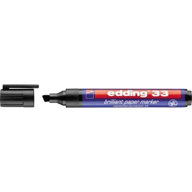 edding Pigmentmarker 33 1- 5mm Keilspitze sw