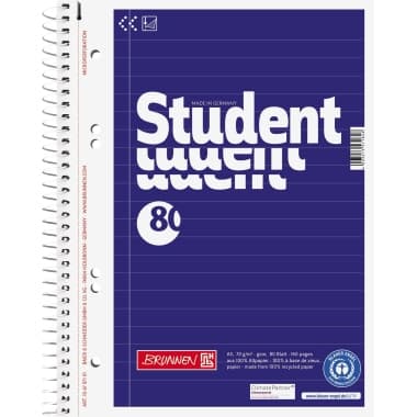 Brunnen Collegeblock DIN A5 80Blatt lin.