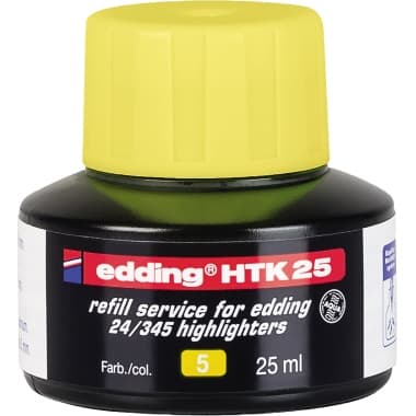 edding Nachfülltusche HTK25 25ml gelb