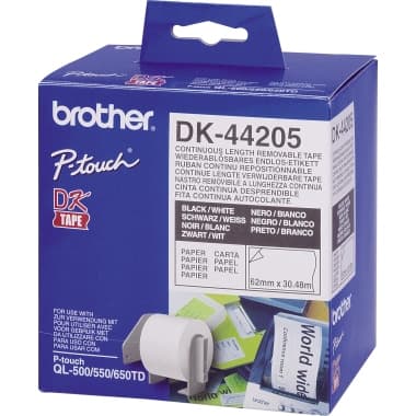 Brother Endlosetiketten- Rolle DK-44205 ws