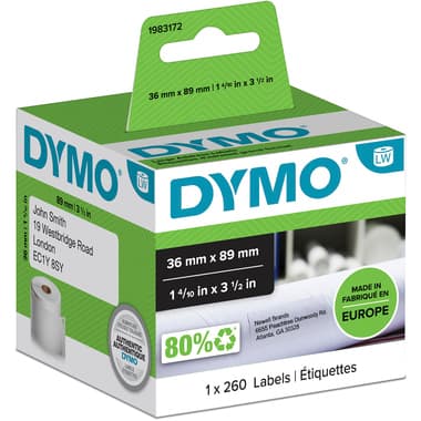 Dymo Adressetikett 36x89mm ws 260 St./Rl.