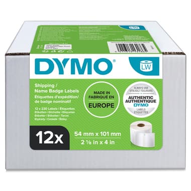 Dymo Versandetikett 13186 54x101mm ws 2.640 Etik.