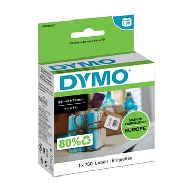 Dymo Vielzwecketikett 25x25mm ws 750 St.