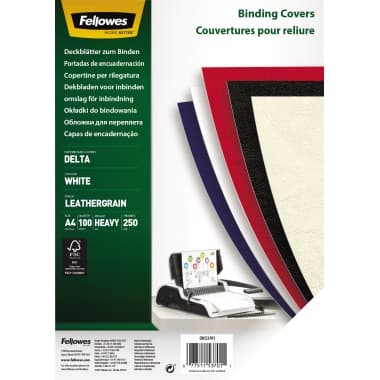 Fellowes Deckblatt Delta DIN A4 ws 100 St.
