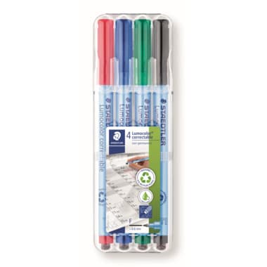 Staedtler Folienstift Lumocolor F f. sort. 4 St.