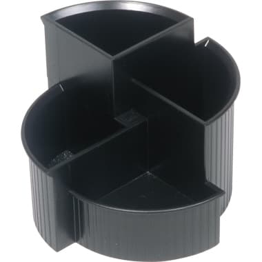 helit Stifteköcher Multi Linear 4Fächer PS sw