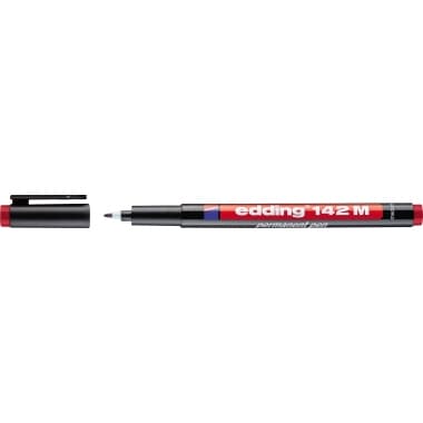 edding Folienschreiber 142 M 1mm permanent rot