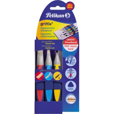 Pelikan Schulpinsel griffix GPI3T Set sort 3 St.