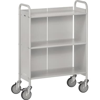 fetra Servierwagen 3Etagen Rückwand 720x350mm