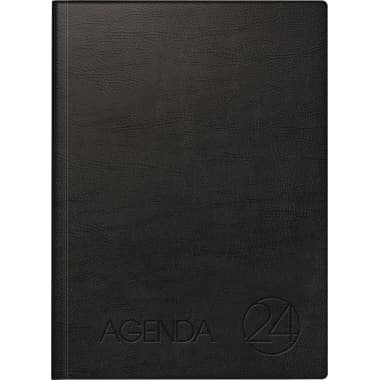 Brunnen Buchkalender Agenda 24 undatiert A4 1T/1S sw