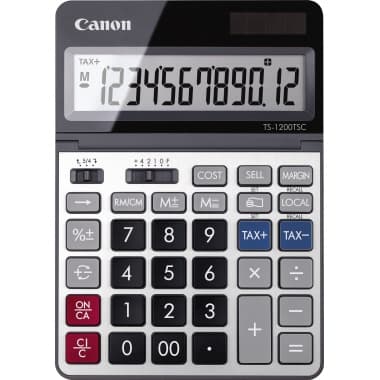 Canon Tischrechner 12stellig Solar/Batterie