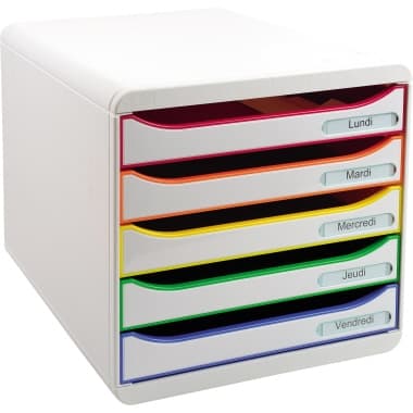 Exacompta Schubladenbox BIG- BOX PLUS 5Schübe harlekin/ws