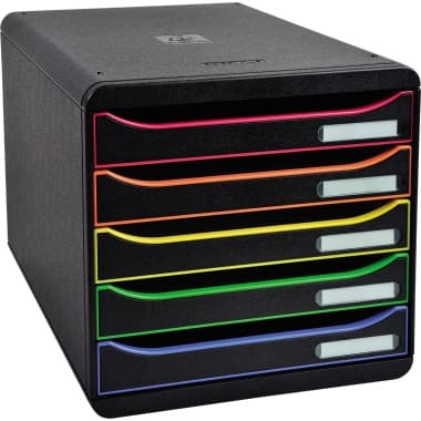 Exacompta Schubladenbox BIG- BOX PLUS 5Schübe harlekin/sw