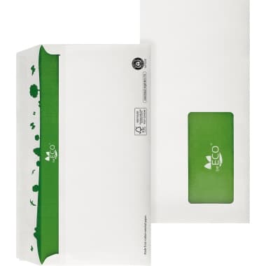 beECO Briefumschlag lang mF hk ws 500 St./Pack.