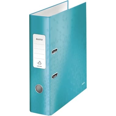 Leitz Ordner WOW DIN A4 80mm Pappe eisblau
