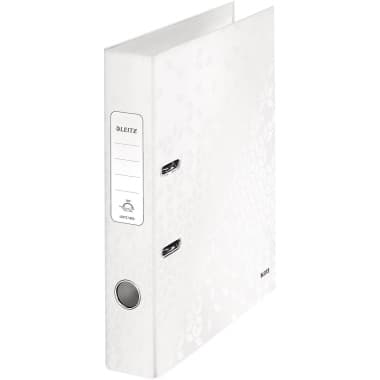 Leitz Ordner WOW DIN A4 50mm Pappe perlweiß