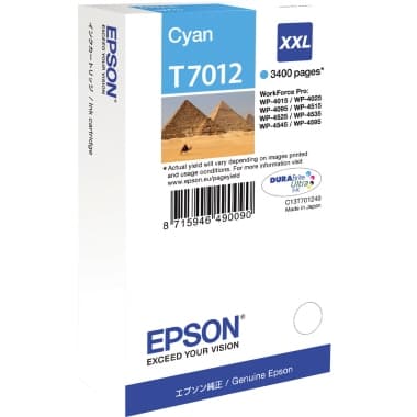 Epson Tintenpatrone T7012 34ml cyan