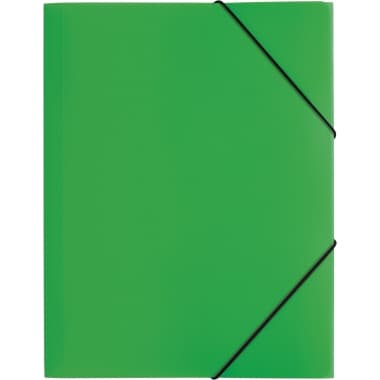 Pagna Gummizugmappe DIN A4 PP 3Klappen grün