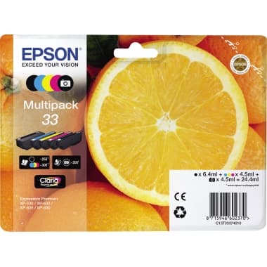 Epson Tintenpatrone 33 sw/fsw/c/m/y 5St