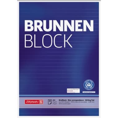 Brunnen Briefblock RCP DIN A4 50Blatt lin.