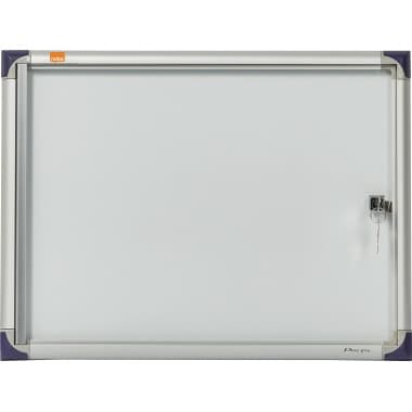 Nobo Schaukasten 51x37x2,2cm 2xDIN A4 Aluminium ws