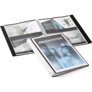 Durable Sichtbuch DURALOOK Plus A4 17mm 20Hüllen PP sw