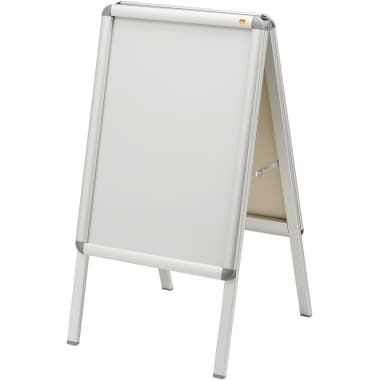 Nobo Plakatständer DIN A2 Alurahmen silber