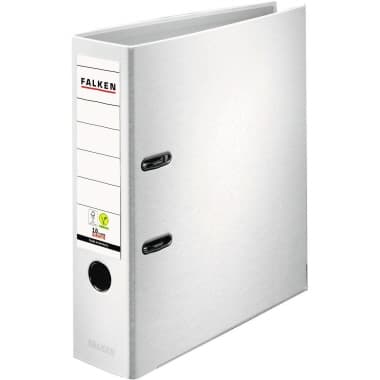 Falken Ordner S80 DIN A4 80mm PP weiß