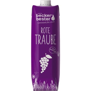 beckers bester Saft Traube rt 1l 6 St.